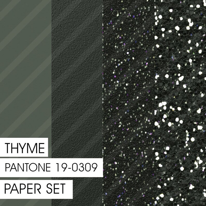 PANTONE Thyme 190309 SPRING 2016 Color Pairings Set 01 Etsy