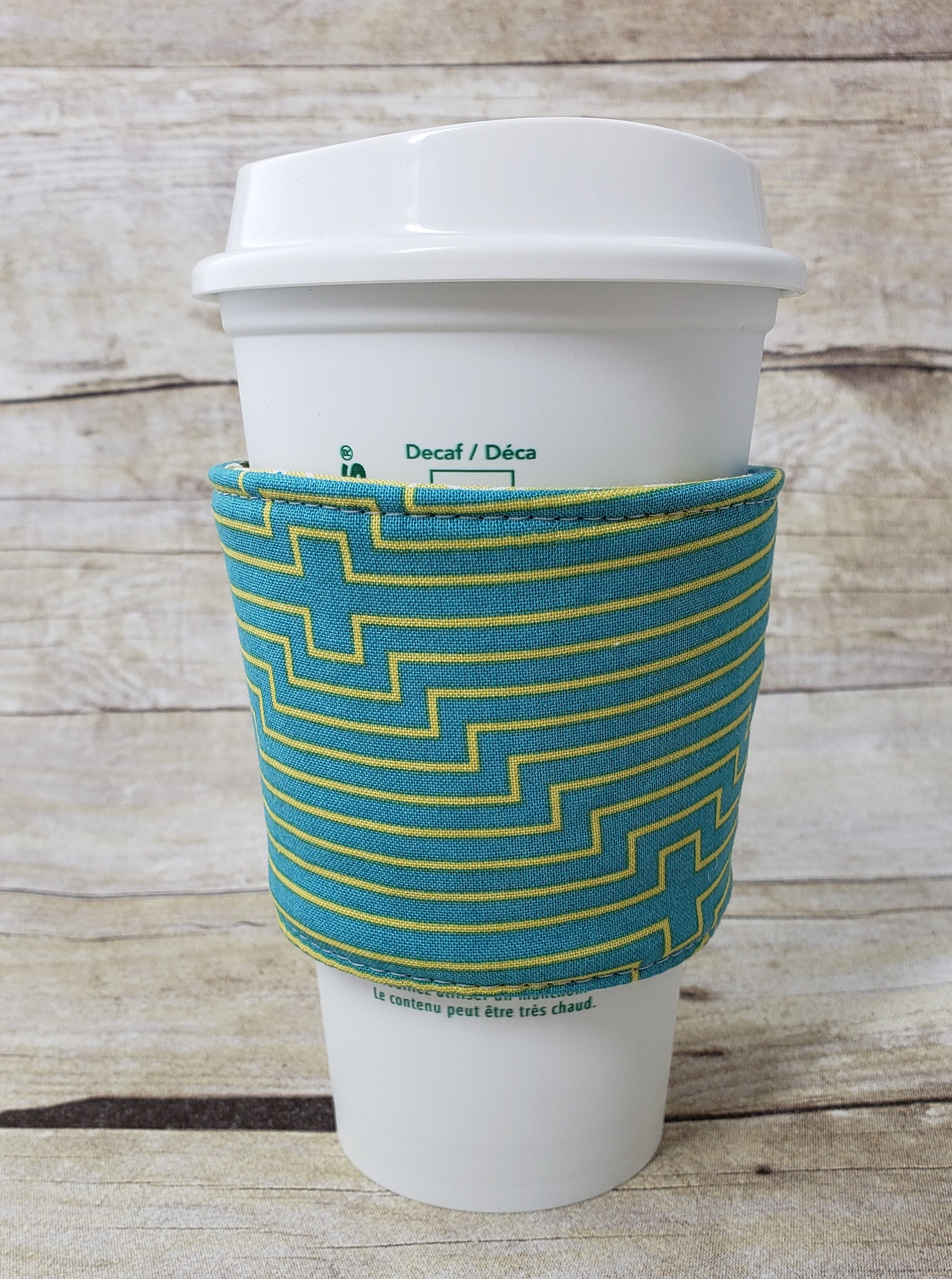 Reversible Coffee Sleeve Reusable Cup Cozy Eco Friendly Cup | Etsy