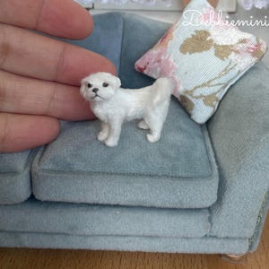 Dollhouse Miniature Dog Pet Animal in 1:12th Scale &quot;Biggs&quot;