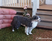 Dollhouse Miniature Dog Pet Animal in 1:12th Scale "Bamse"
