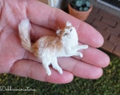Dollhouse Miniature Cat Pet Animal in 1:12th Scale "Darcy"