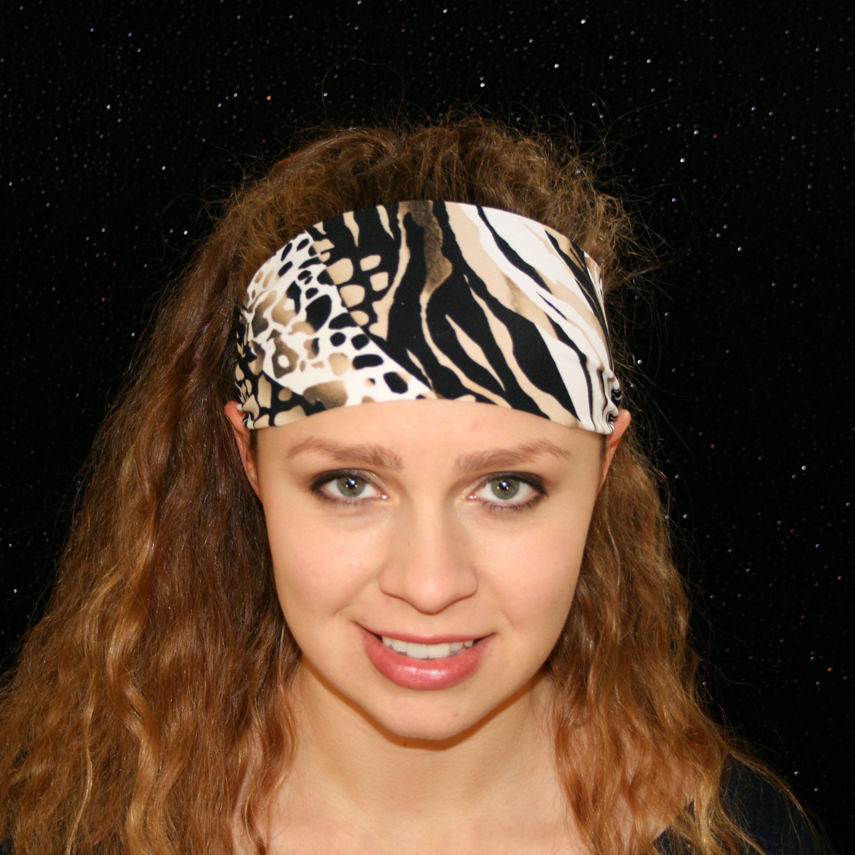 Wide Lycra Fitness Headbands Stay in Place Tube Head Wrap Swim Head