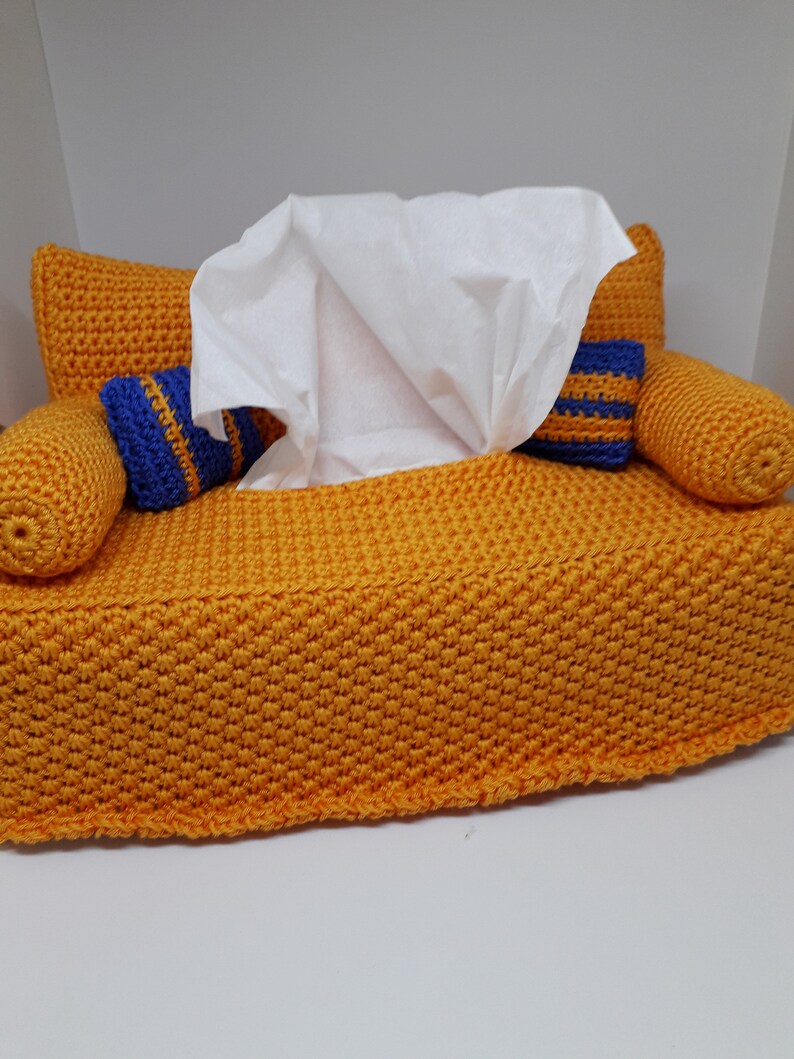 Crochet Sofa Cover For Kleenex Box Etsy