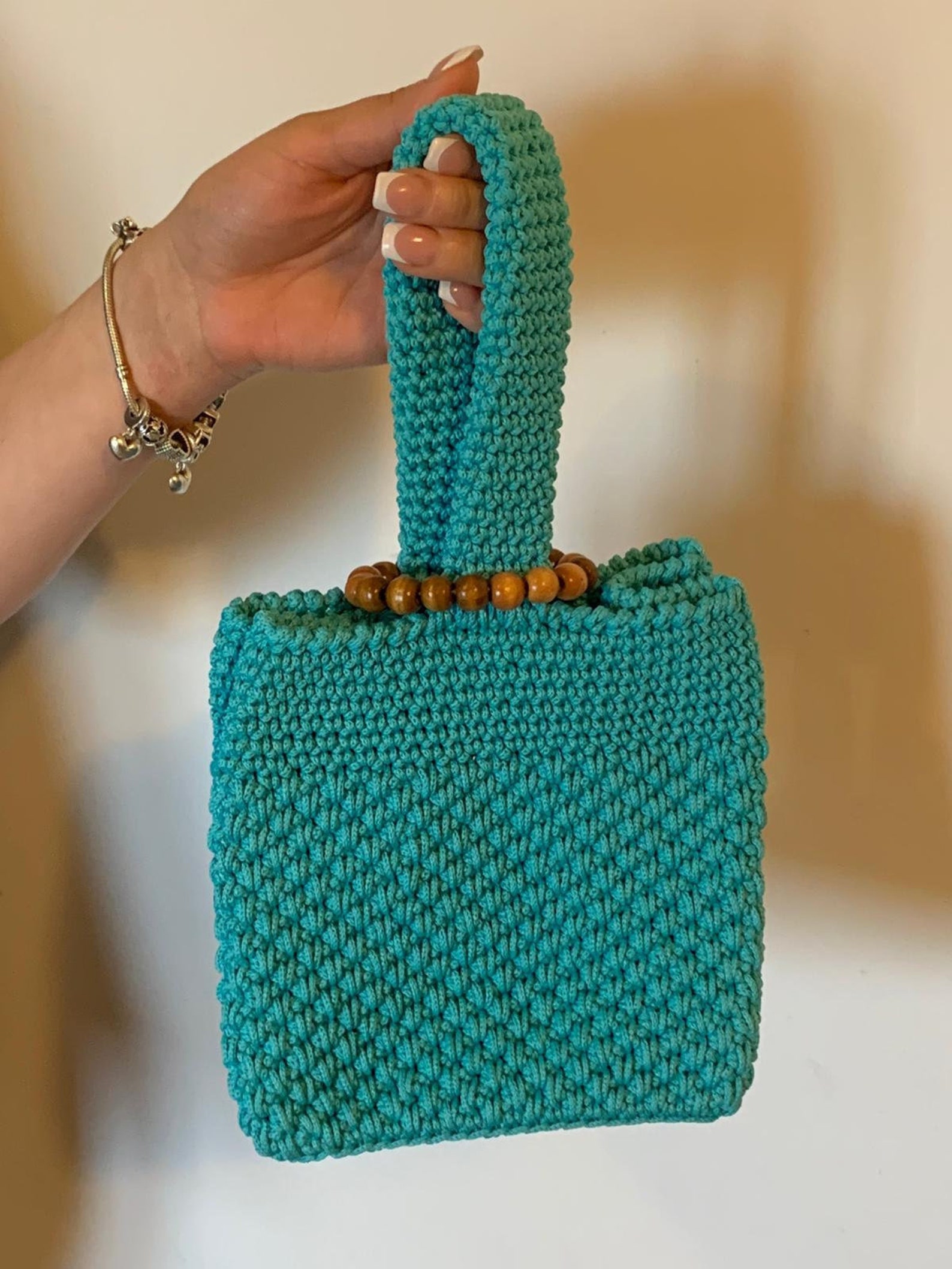 Japanese Bag Crochet Crochet Wrist Bag japanese Etsy