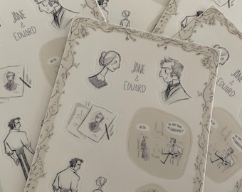 Jane and Edward Sticker Sheet