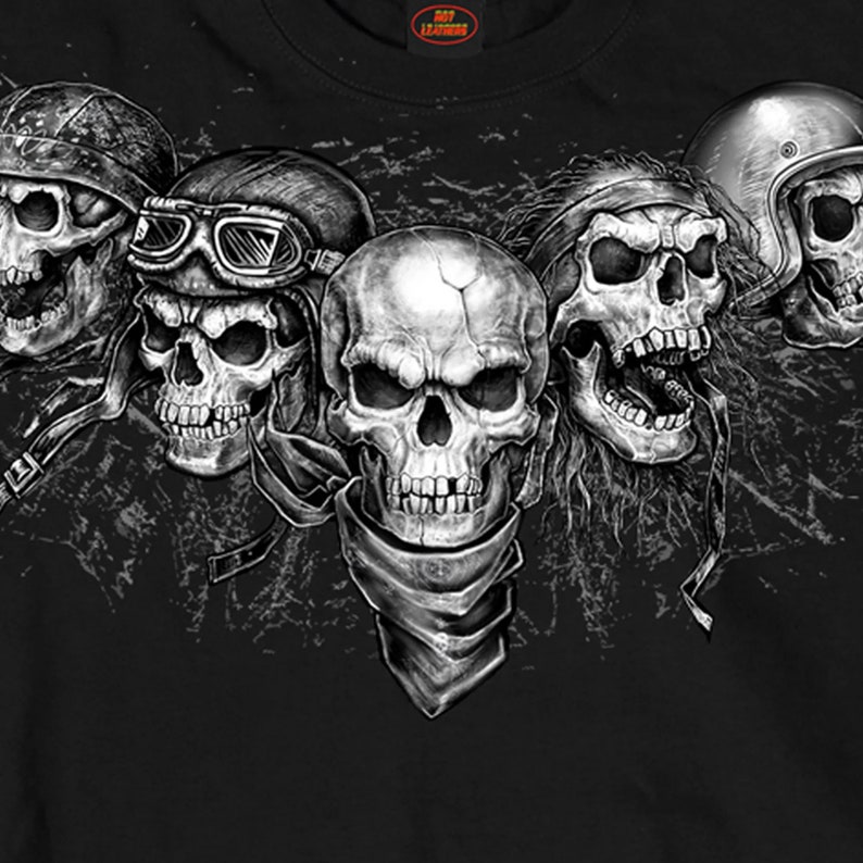 Men's Five Skulls Long Sleeve Shirt GMS2423 - Etsy