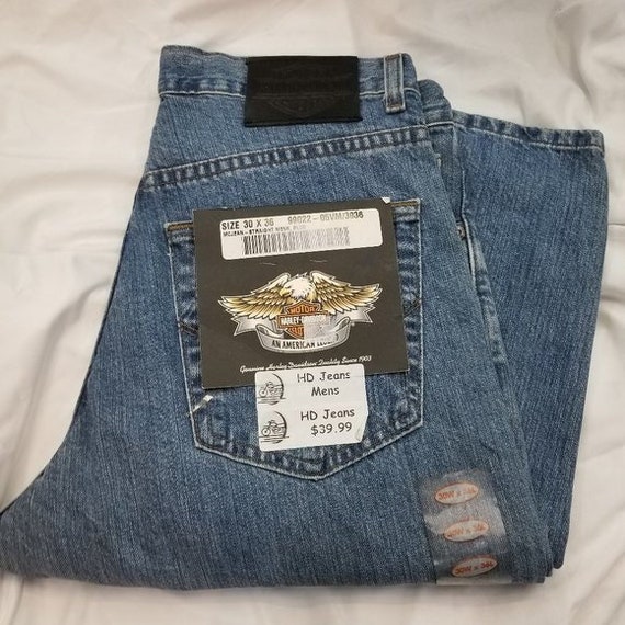 New 30x36 Vintage Harley-davidson Blue 