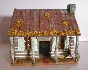 Evil Dead Cabin Model with Necronomicon and Light/ Diorama Horror