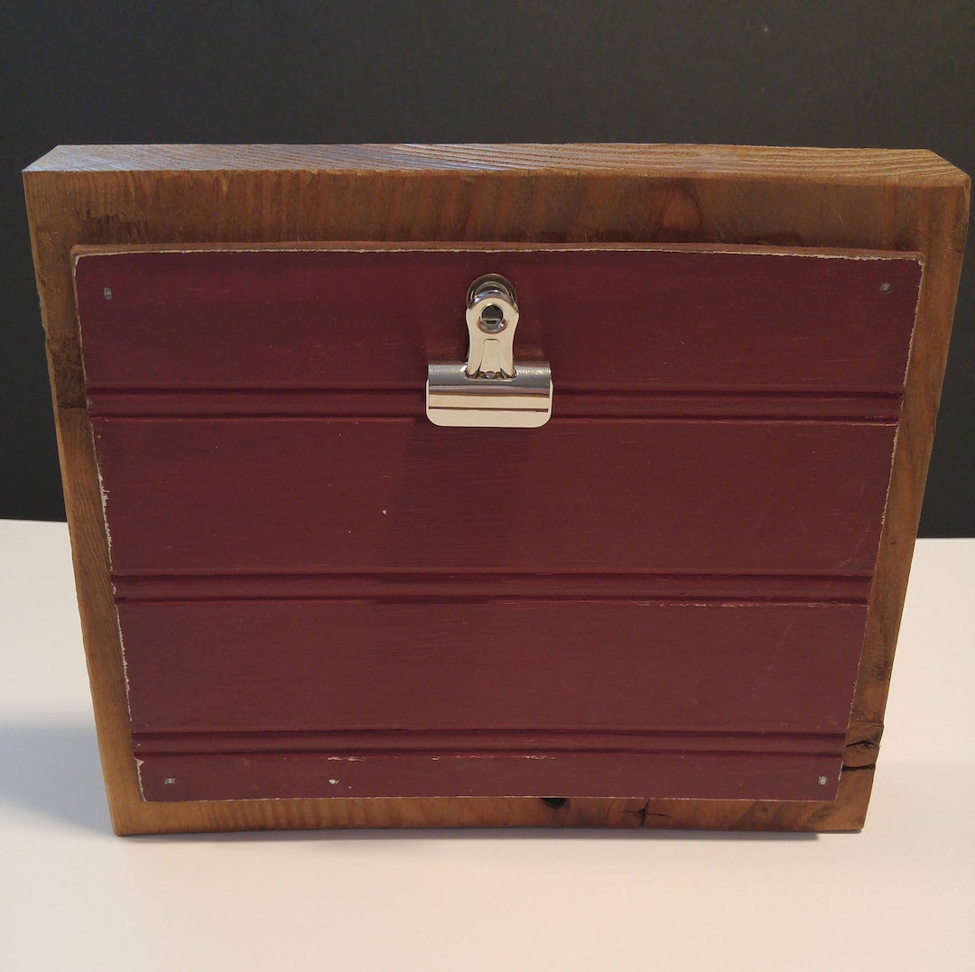 Wood Block Photo Holder Etsy