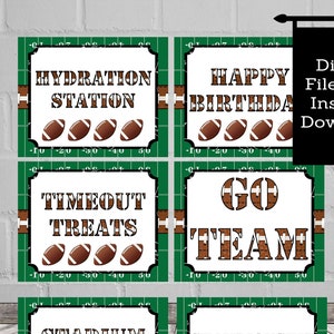 Football Sports Birthday Party Door Sign, Football Party Sign Decorations, Football Party Decor, Sports Party Decor Instant Download