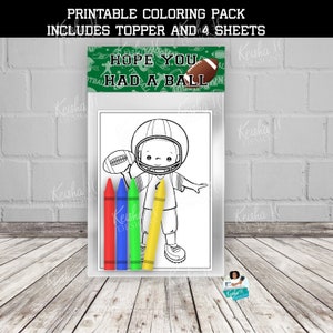 Pacote para colorir futebol para impressão, livro para colorir futebol, pacote de atividades esportivas, pacote de lembranças de futebol, mini pacote para colorir