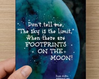 Don't Tell Me The Sky Is The Limit~positivity greeting card, Graduate,  encourage!  self-esteem quote, direct sellers team