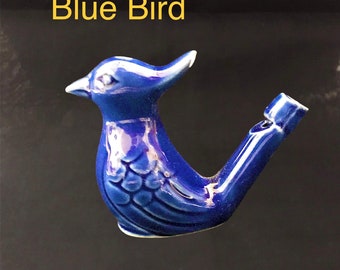 Various Chirping Bird Ceramic Water Whistle Toy fun for kids or Home Decor