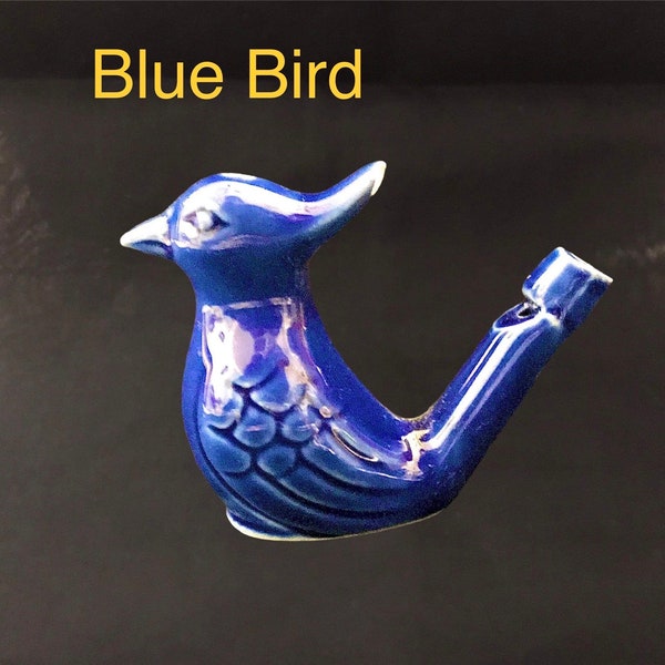 Various Chirping Bird Ceramic Water Whistle Toy fun for kids or Home Decor