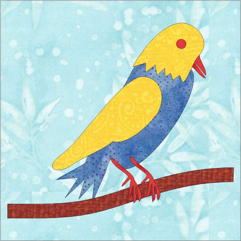 Parrot Pattern Parrot Template Bird Pattern Parrot Etsy