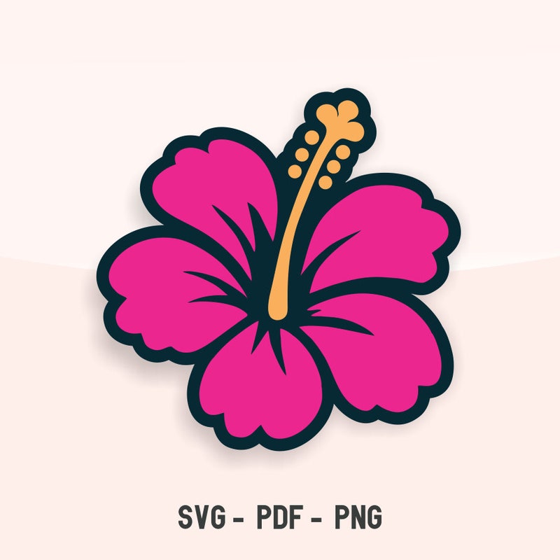 Hawaiian Flower Svg - Etsy