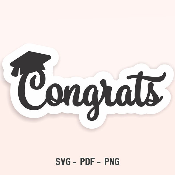 Congrats SVG | Graduation cutfile
