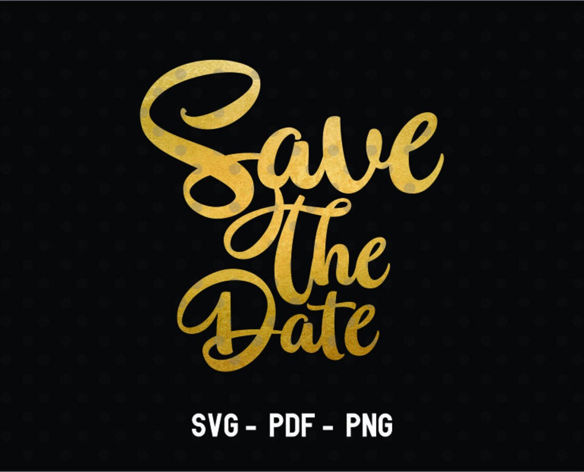 Download Save the date SVG wedding cutfile | Etsy