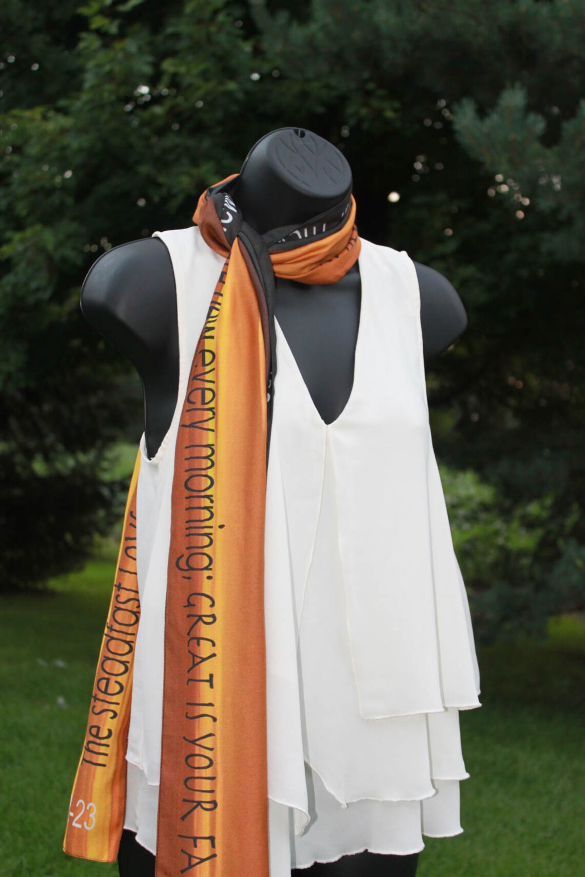 Silk Scripture Scarf With Bible Verse From Lamentations | Scripture ...