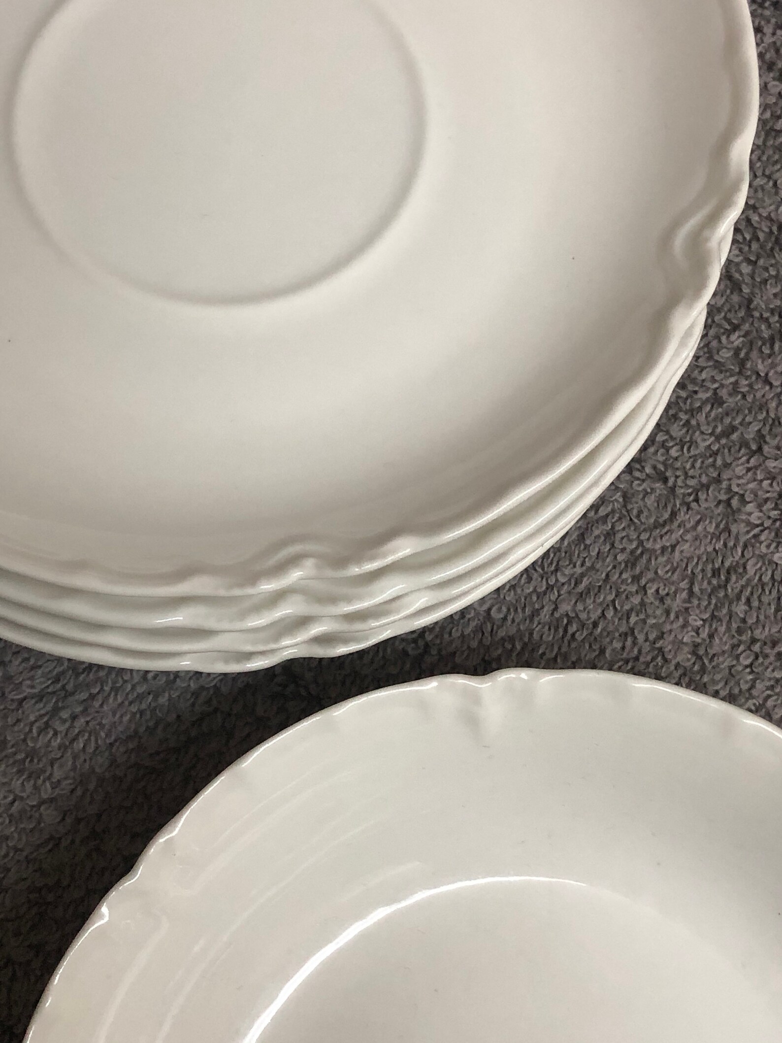 Antique Haviland Limoges RANSON Pattern 4 Saucers 1 Dessert Etsy