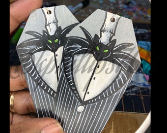 Custom earrings- Jack Skellington