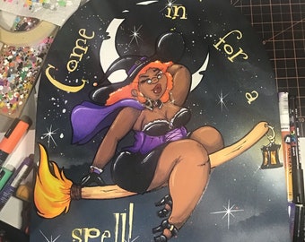 BBW Witch door hanger