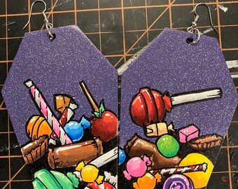 Candy Coffin earrings