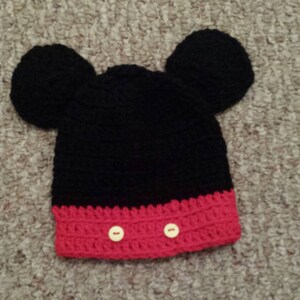 Mickey Mouse Crochet Beanie