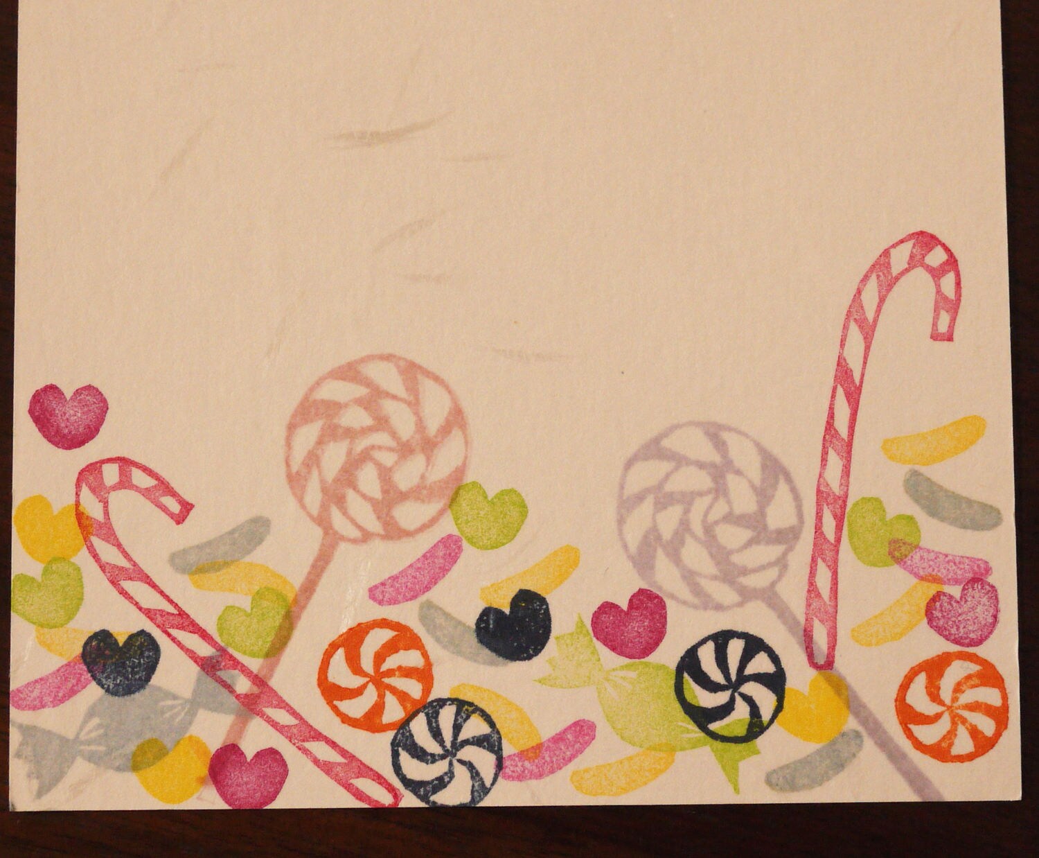 Candy Rubber Stamp Set Sweets Stamp Set Etsy