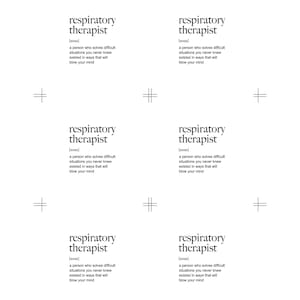 Respiratory Therapist Gift Tags