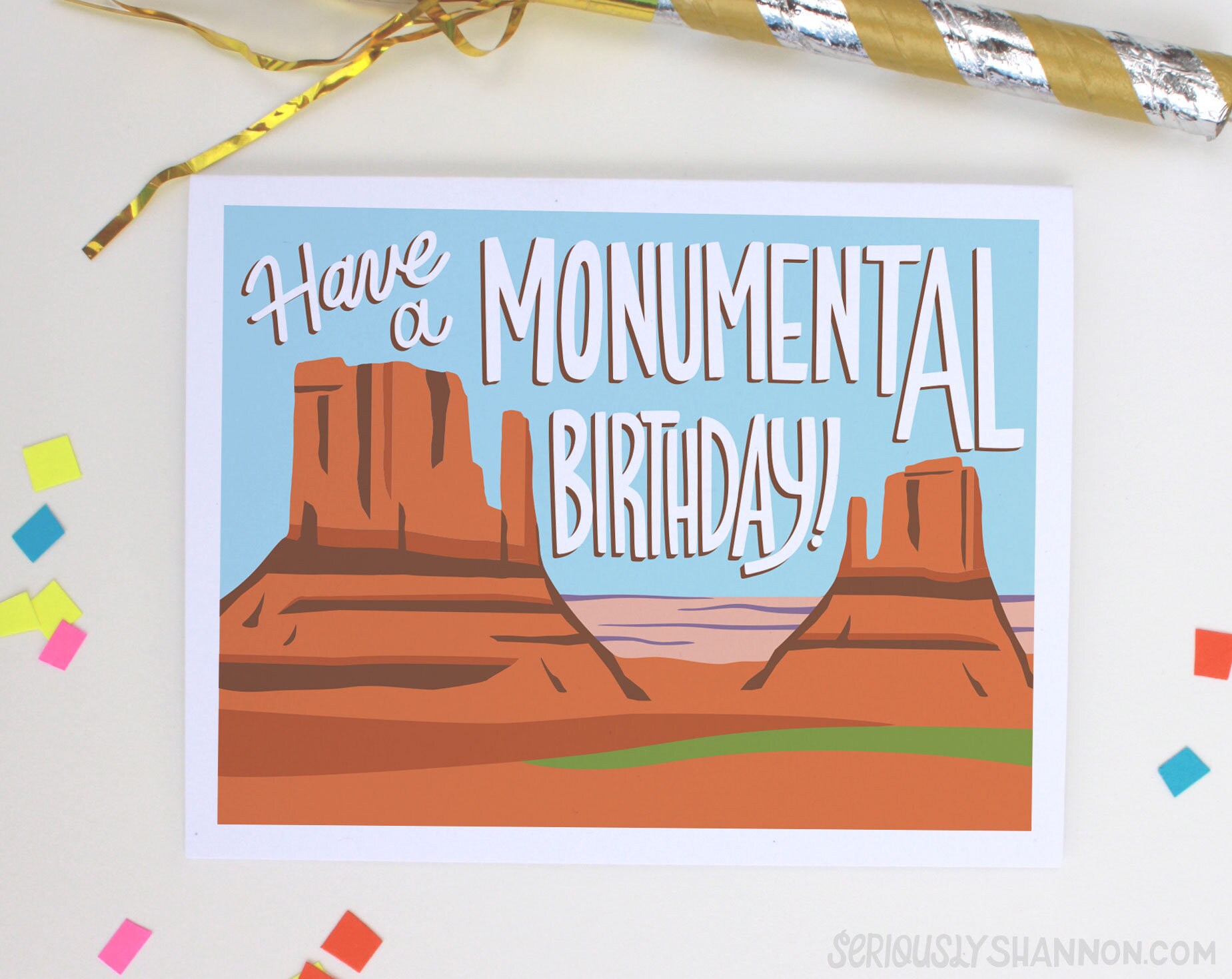 Arizona Birthday Monument Valley Birthday Card have a - Etsy