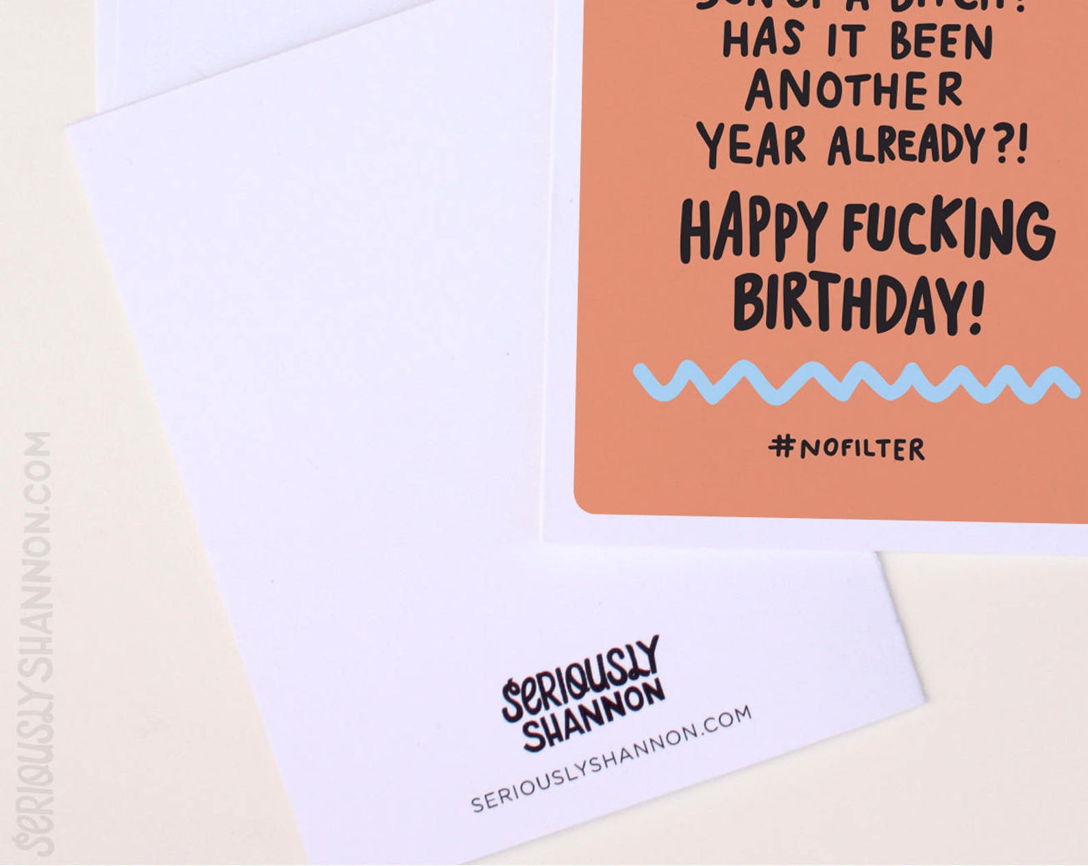 Funny Birthday Card, Hashtag No Filter, A2 Sarcastic Birthday Card - Etsy