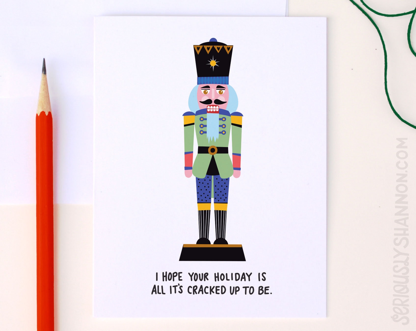 Cute Christmas Card, Nutcracker Holiday Card, all It's Cracked up to Be
