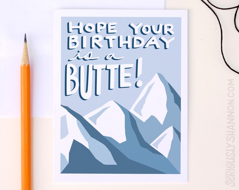 Nature Birthday Card, Pun Card, Cool Birthday Card, Funny Birthday Card ...