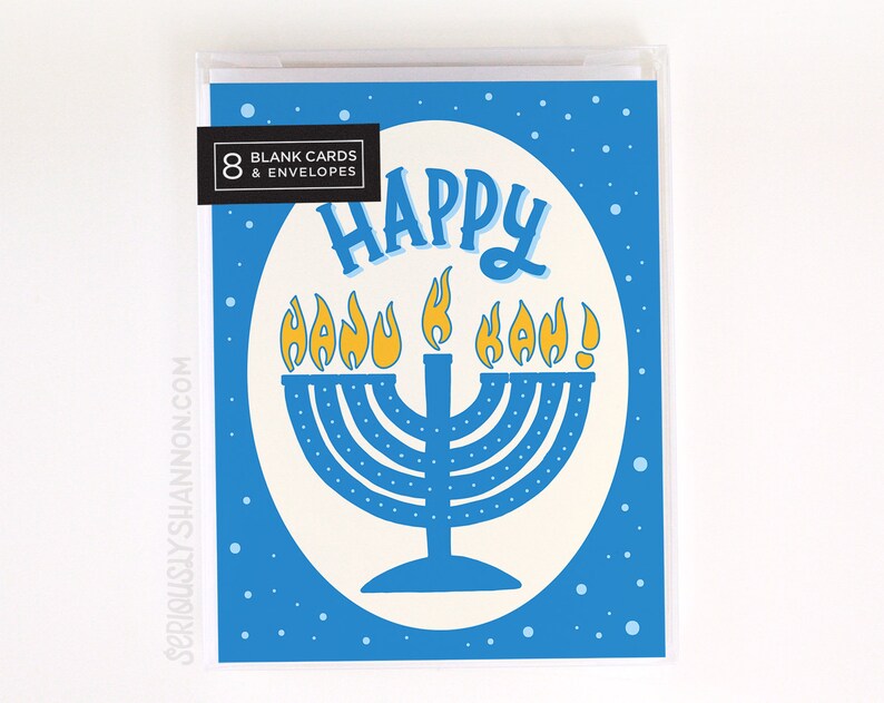 Happy Hanukkah Cute Hanukkah Cards Unique Hanukkah Cards Etsy