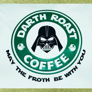 Men's Star Wars Dark Side Coffee Best Dark Roast In The Galaxy Crew Fleece Sweatshirt