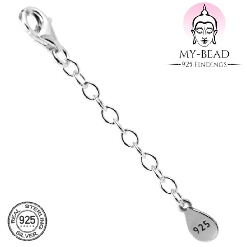 My-Bead Extension Chain 925 Sterling Silver Extender for Bracelets & Necklaces image 6