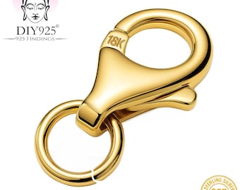 My-Bead lobster clasp 925 sterling silver 24 carat gold plated high-quality jewellery findings