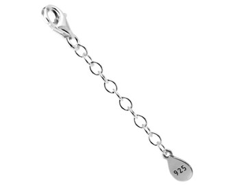 My-Bead catena di estensione con moschettone Argento 925 senza nichel sterling per bracciali e collane alta qualità da gioielliere DIY
