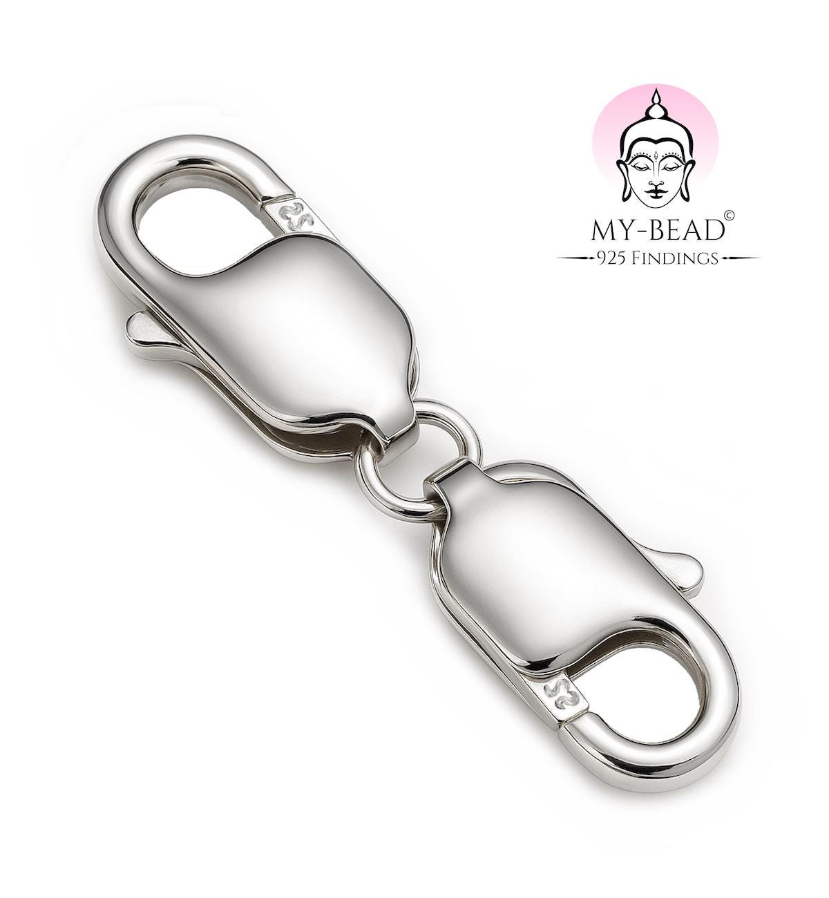 Fermoir Mousqueton En Argent 925 Massif - 10x5mm - Neuf - Idéal Pour Créer Tes Bijoux
