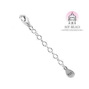 My-Bead Extension Chain 925 Sterling Silver Extender for Bracelets & Necklaces image 1