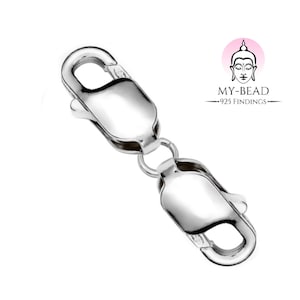 My-Bead Zapięcie z podwójnym karabińczykiem 25 mm ze srebra próby 925 do bransoletek i naszyjników DIY