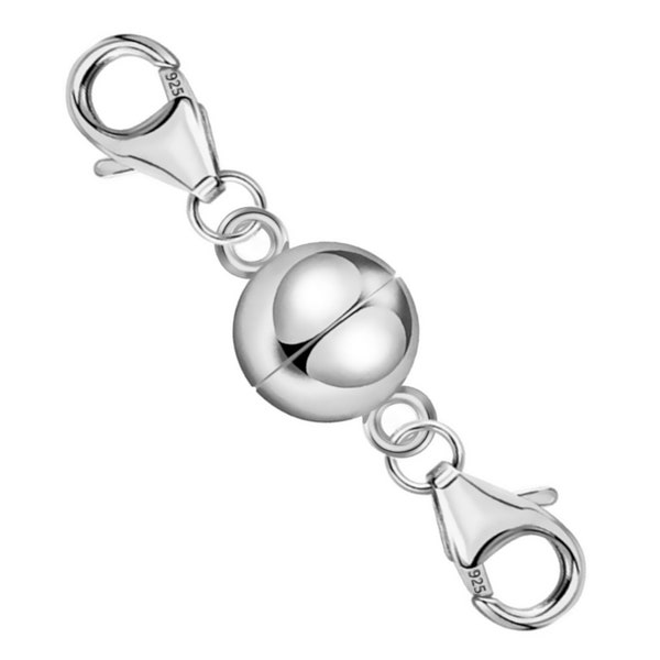 My-Bead strong magnetic clasp 925 sterling silver double carabiner interchangeable clasp replacement bracelets and necklaces DIY