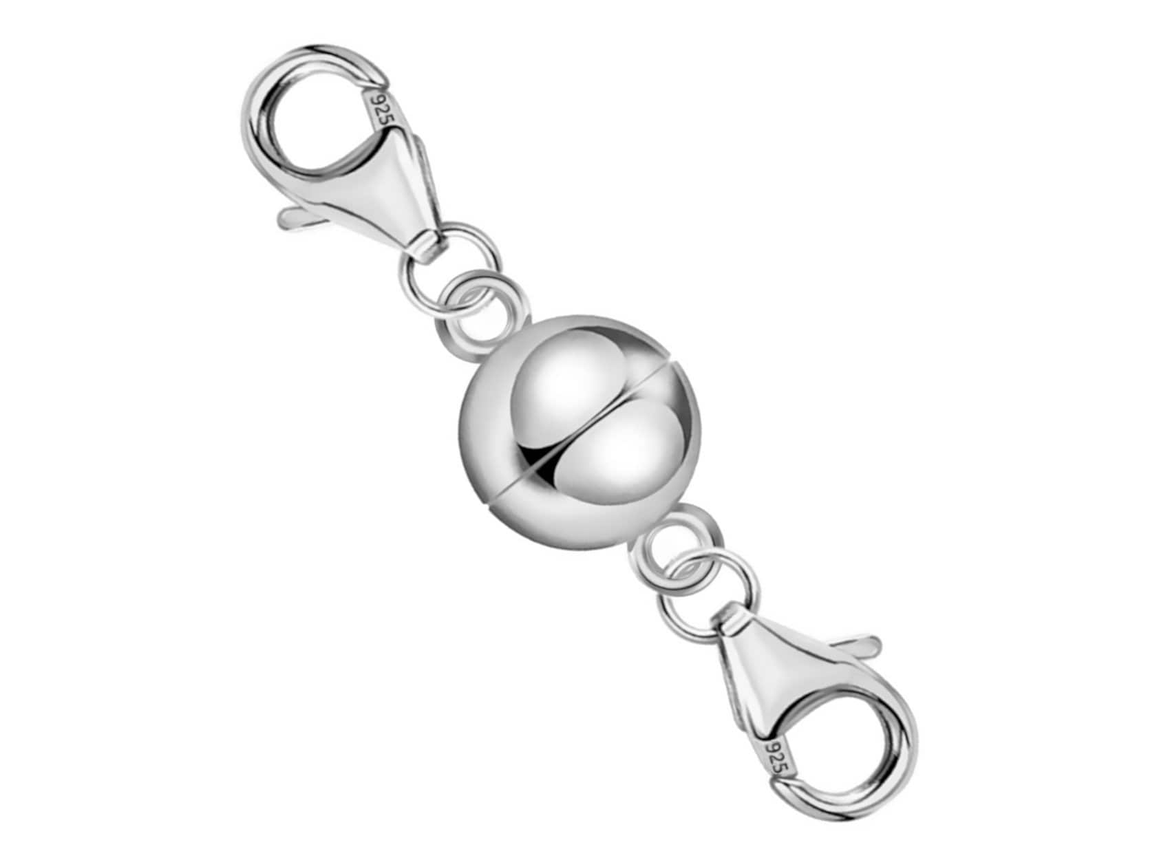 Magnetic Clasp Converter in Sterling Silver, Strong Magnet Necklace Clasp  925 Sterling Silver 