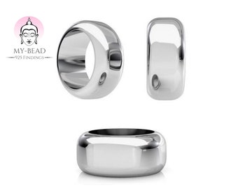 My-Bead Abstandshalter Spacer Ø 6mm 925 Sterling Silber Charm Distanzstück Perlen Armbänder und Ketten DIY