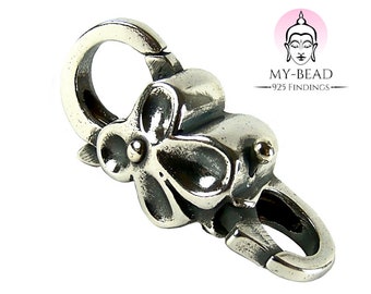 My-Bead doble mosquetón de plata de ley 925 cierre intercambiable para pulseras y collares cierre de joyería DIY