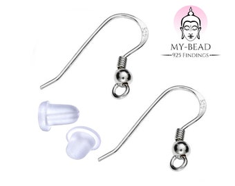 My-Bead women's ear hooks fish hooks nickel free in 3 designs for jewelry making