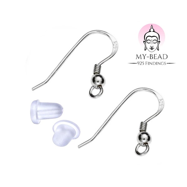 My-Bead women's ear hooks fish hooks nickel free in 3 designs for jewelry making