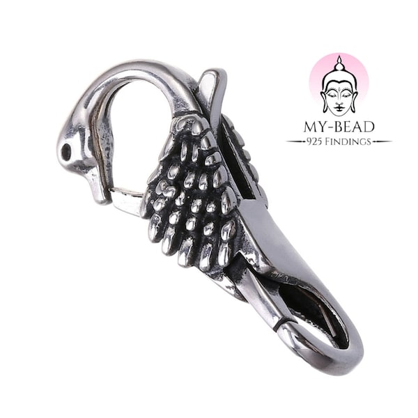 My-Bead Verwisselbare sluiting bloem 925 sterling zilveren dubbele karabijnhaak voor armbanden en kettingen sieraden sluiting DIY