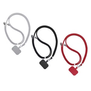 My-Bead Universele mobiele telefoonband, robuust koord om mobiele telefoon op te hangen, nylon 6 mm in verschillende kleuren, 150 cm lang
